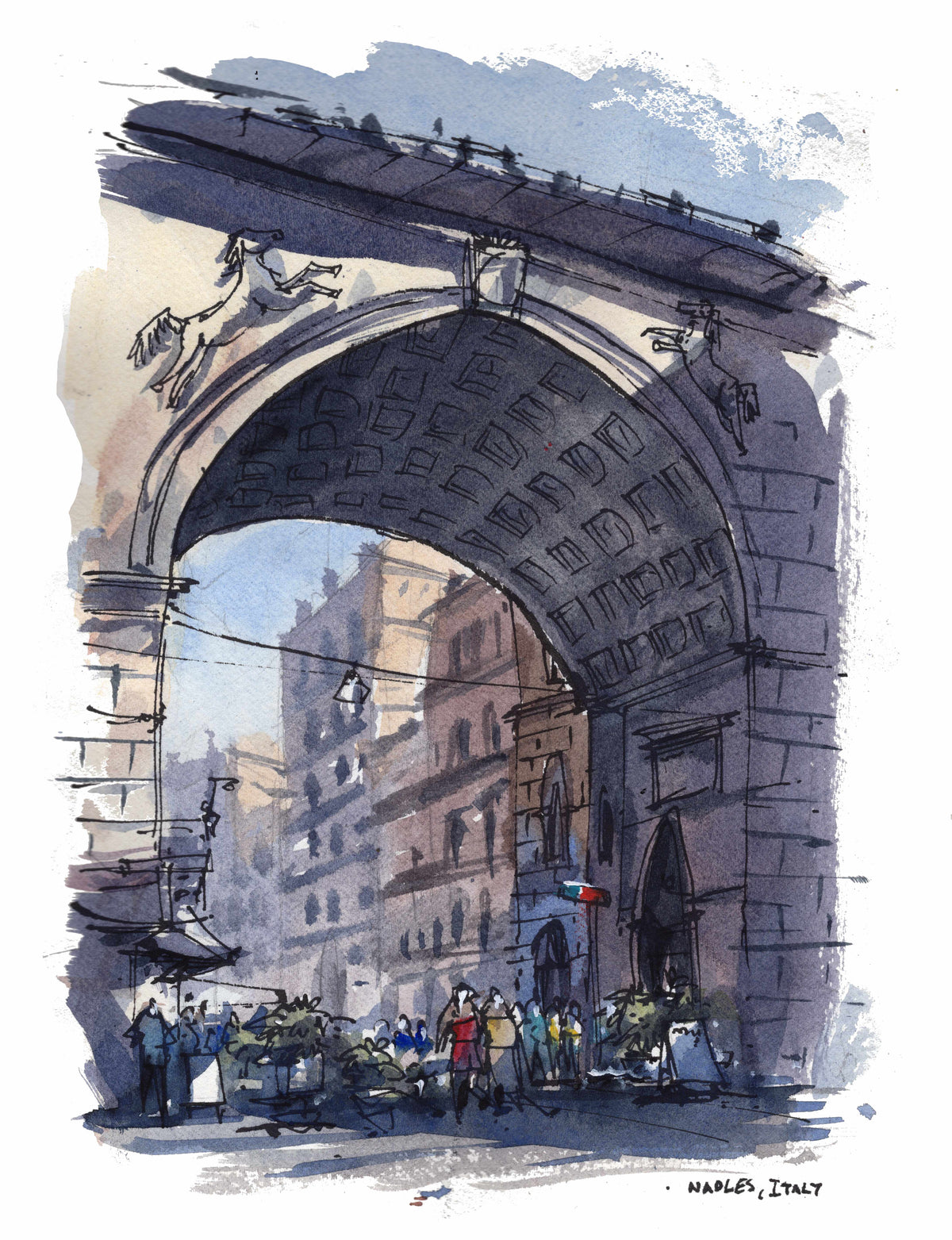 Chiaia Bridge Arch, Naples