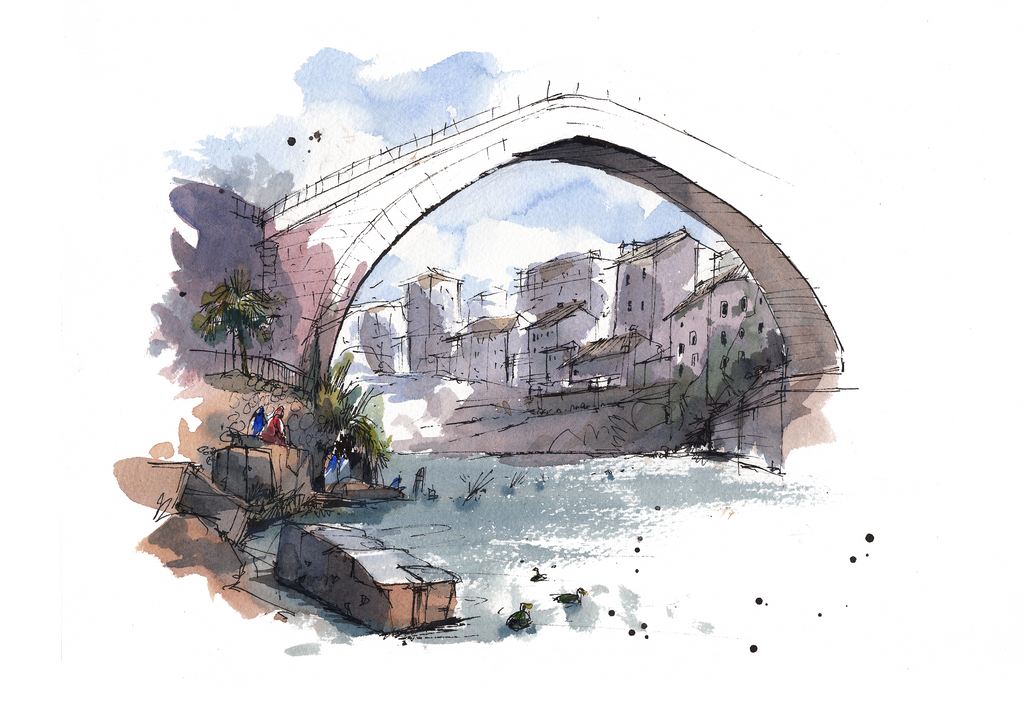 Mostar old bridge